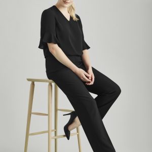 Biz Corporates - 14015 - Womens Comfort Wool Stretch Adjustable Waist Pant