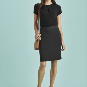 Biz Corporates - 20115 - Womens Cool Stretch Multi-Pleat Skirt