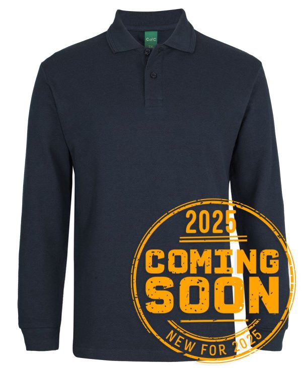 C of C L/S 320G POPCORN COTTON POLO - Image 2