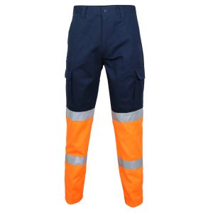 DNC Workwear - DNC-3363 - 2TONE BIOMOTION TAPED CARGO PANTS