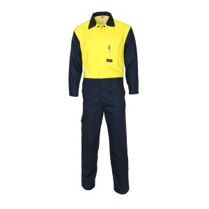 DNC Workwear - DNC-3425 - Patron Saint Flame Retardant Two Tone Drill Overall