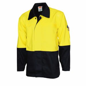 DNC Workwear - DNC-3431 - Patron Saint Flame Retardant Two Tone Drill Welderâ€™s Jacket