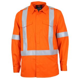 DNC Workwear - DNC-3448 - INHERENT FR XBACK PPE1 D/N SHIRT