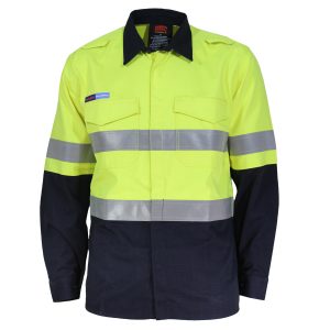 DNC Workwear - DNC-3455 - INHERENT FR PPE2 2T D/N SHIRT