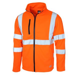DNC Workwear - DNC-3526 - Hi Vis CSR Taped X Back Softshell Jacket