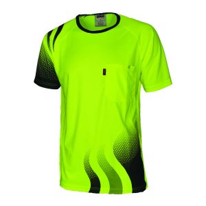 DNC Workwear - DNC-3562 - WAVE HIVIS SUBLIMATED TEE