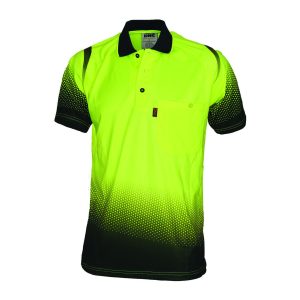 DNC Workwear - DNC-3568 - OCEAN HIVIS SUBLIMATED POLO