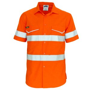 DNC Workwear - DNC-3589 - RipStop Cotton Cool Shirt with CSR Reflective Tape. S/S