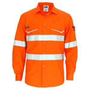 DNC Workwear - DNC-3590 - RipStop Cotton Cool Shirt with CSR Reflective Tape, L/S