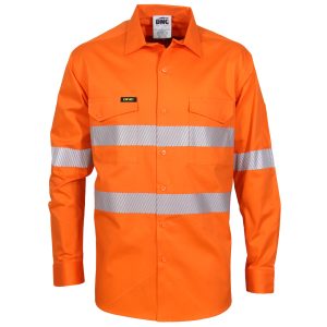 DNC Workwear - DNC-3647 - HiVis Segment Taped Coolight Shirt