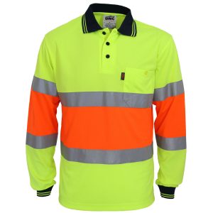 DNC Workwear - DNC-3709 - Hi-Vis Cool-dry 2T Bio-motion D/N Polo