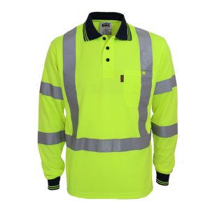 DNC Workwear - DNC-3710 - Hi-Vis "X' Back & Bio-motion Taped Polo