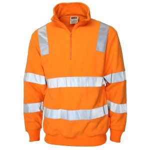 DNC Workwear - DNC-3731 - Hvs VIC Rail 1/2ZIP POLAR Fleece