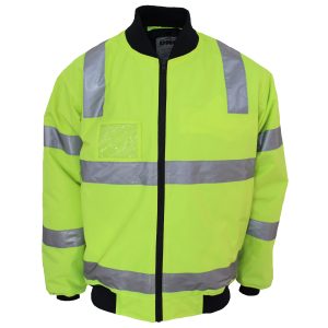 DNC Workwear - DNC-3769 - HiVis "Hoop" pattern flying jacket Biomotion tape