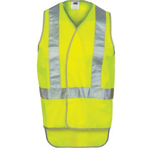 DNC Workwear - DNC-3802 - Day/Night Cross Back Safety Vests with Tail