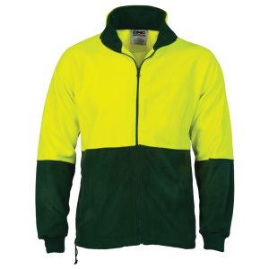 DNC Workwear - DNC-3827 - HiVis Two Tone Full Zip Polar Fleece