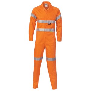 DNC Workwear - DNC-3854 - HiVis Cotton Coverall with
3M R/Tape