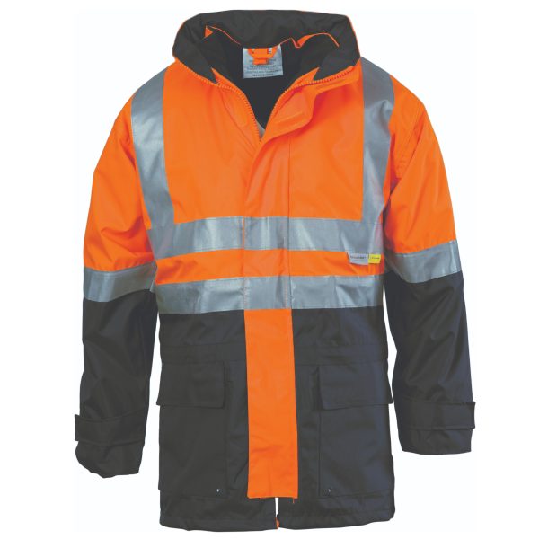 4 in 1 HiVis Two Tone Breathable Jacket with Vest and 3M R/Tape - Image 3