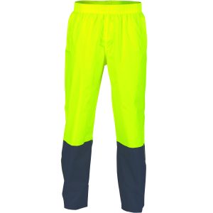 DNC Workwear - DNC-3878 - HiVis Two Tone Light weight Rain pants