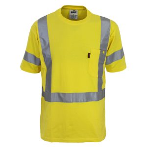 DNC Workwear - DNC-3917 - Hi-Vis Cotton taped Tee Short Sleeve