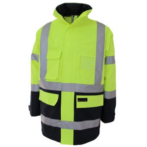 DNC Workwear - DNC-3962 - HiVis "H" pattern 2T Biomotion tape jacket
