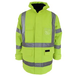 DNC Workwear - DNC-3963 - HiVis "H" pattern BioMotion tape "6 in 1" Jacket