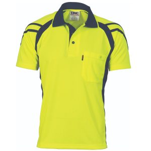 DNC Workwear - DNC-3979 - Cool Breathe Stripe Panel Polo Shirt
- Short Sleeve