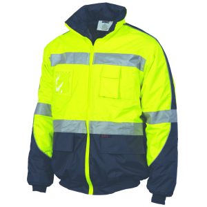 DNC Workwear - DNC-3992 - HiVis D/N Contrast Bomber Jacket