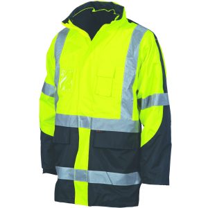 DNC Workwear - DNC-3998 - HiVis Cross Back 2 Tone D/N â€œ6 in 1â€ Contrast Jacket
(Outer Jacket and Inner Vest can be sold separ