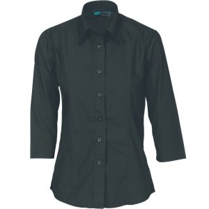 DNC Workwear - DNC-4203 - Ladies Polyester Cotton Shirt - 3/4 Sleeve
