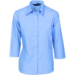 DNC Workwear - DNC-4213 - Ladies Regular Collar, Blouse - 3/4 Sleeve