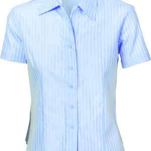 DNC Workwear - DNC-4235 - Ladies Tonal Stripe Shirts - Short Sleeve