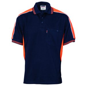DNC Workwear - DNC-5214 - Polyester Cotton Panel Polo Shirt - Short Sleeve
