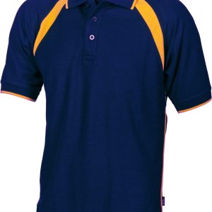 DNC Workwear - DNC-5248 - Kids Poly/Cotton Contrast Raglan Panel Polo