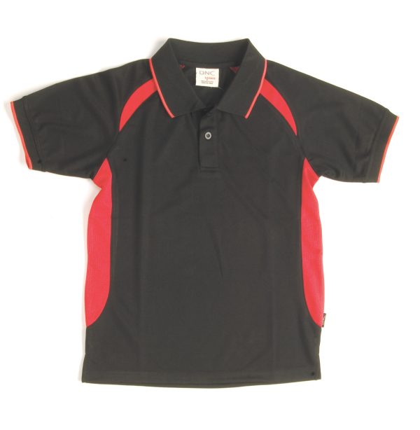 Adults Air Flow Contrast Raglan Mesh Polo