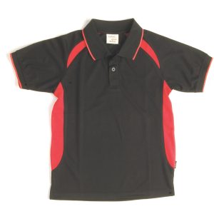 DNC Workwear - DNC-5263 - Kids Air Flow Contrast Raglan Mesh Polo