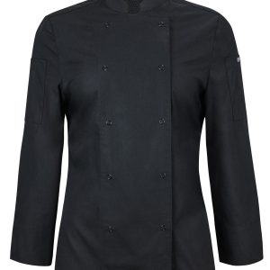 JB's Wear - LADIES L/S SNAP BUTTON CHEFS JACKET