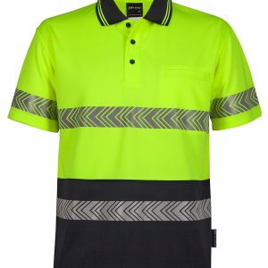 JB's Wear - HV S/S SEGMENTED TAPE POLO
