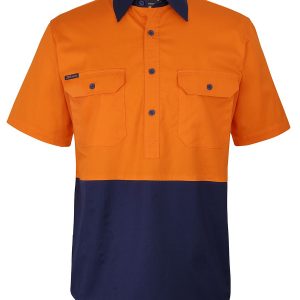 JB's Wear - HV CLOSE FRONT S/S 150G WORK SHIRT