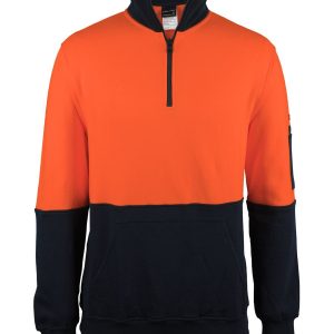 JB's Wear - HV 310 COTTON 1/2 ZIP FLEECE