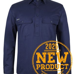 JB's Wear - L/S 150G STRETCH CLOSE FRONT WORK SHIRT
