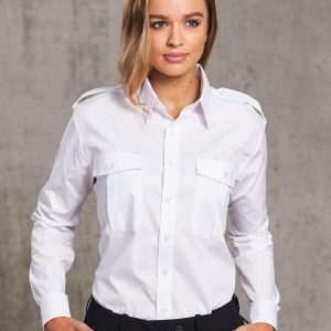 Shiny - BS06L - BS06L Epaulette Long Sleeve-Unisex