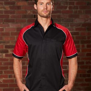 Shiny - BS15 - BS15 Men's Arena Tri-colour Contrast Shirt