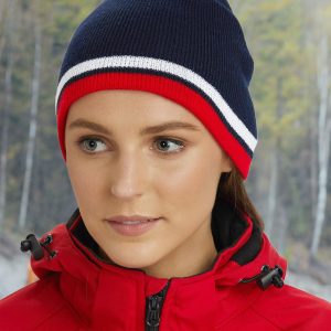 Shiny - CH63 - CH63 CONTRAST STRIPE BEANIE