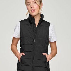 Shiny - JK62 - JK62 SUSTAINABLE INSULATED PUFFER VEST (3D CUT) Ladie's