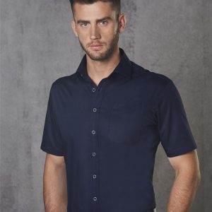 Shiny - M7110S - M7110S BARKLEY MENS TAPED SEAM SHORT SLEEVE SHIRT