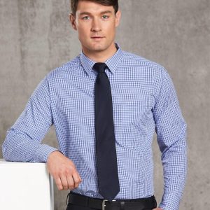 Shiny - M7320L - M7320L Men’s Multi-Tone Check Long Sleeve Shirt