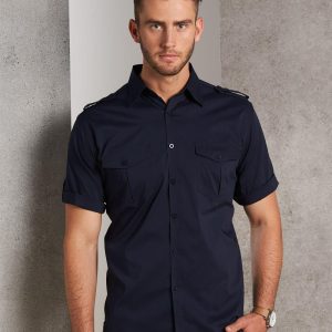 Shiny - M7911 - M7911 Men's Short Sleeve Military Shirt
