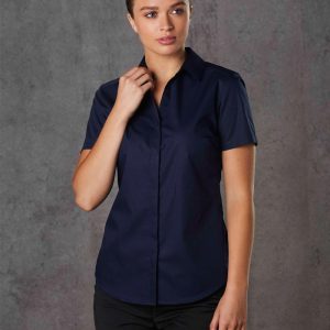 Shiny - M8110S - M8110S BARKLEY LADIES TAPED SEAM SHORT SLEEVE SHIRT