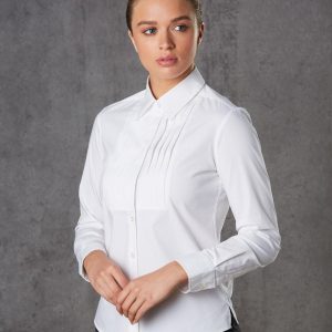 Shiny - M8192 - M8192 Women's Stretch Tuck Front Long Sleeve Shirt